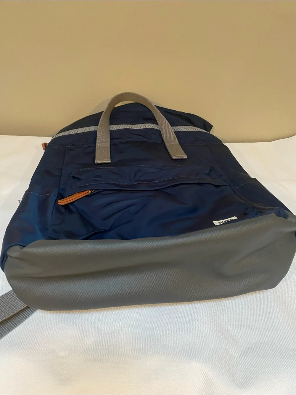 Roka London Canfield Roll Top Backpack in Midnight
